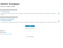 Tablet Screenshot of mobilier-ecologique.blogspot.com