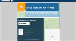Desktop Screenshot of nicks-tricks.blogspot.com