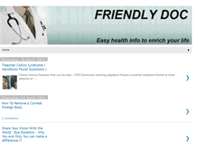 Tablet Screenshot of friendlydoc.blogspot.com