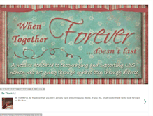 Tablet Screenshot of ldsdivorcesupport.blogspot.com