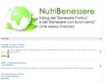 Tablet Screenshot of nutribenessere.blogspot.com