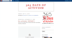 Desktop Screenshot of 365daysofactivism.blogspot.com