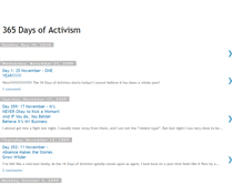 Tablet Screenshot of 365daysofactivism.blogspot.com