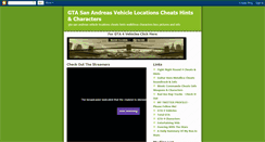 Desktop Screenshot of gtasananvehicles.blogspot.com