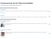 Tablet Screenshot of cibercomunidades.blogspot.com