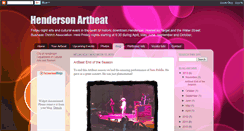 Desktop Screenshot of hendersonartbeat.blogspot.com