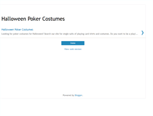 Tablet Screenshot of halloweenpokercostumes.blogspot.com