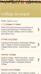 Mobile Screenshot of college-in-nepal.blogspot.com