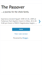 Mobile Screenshot of experiencepassover.blogspot.com