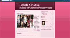 Desktop Screenshot of isabelacriativa.blogspot.com