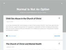 Tablet Screenshot of normalisnotanoption.blogspot.com