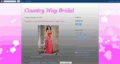 Desktop Screenshot of countrywaybridal.blogspot.com