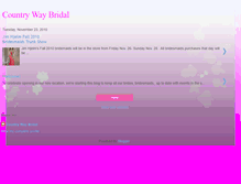 Tablet Screenshot of countrywaybridal.blogspot.com