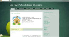 Desktop Screenshot of mrsnewellsfourthgradeclassroom.blogspot.com