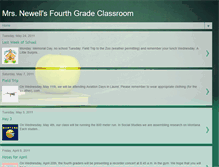 Tablet Screenshot of mrsnewellsfourthgradeclassroom.blogspot.com