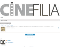 Tablet Screenshot of cinefiliaperu.blogspot.com