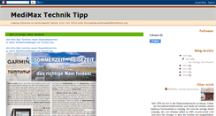 Desktop Screenshot of medimaxtechniktipp.blogspot.com