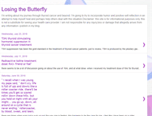 Tablet Screenshot of losingthebutterfly.blogspot.com