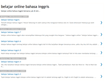 Tablet Screenshot of belajaronlinebahasainggris.blogspot.com