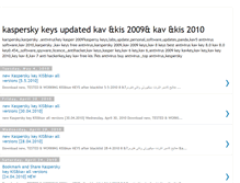 Tablet Screenshot of kasperskykeysupdated.blogspot.com