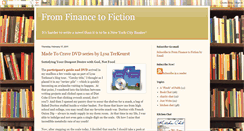 Desktop Screenshot of fromfinancetofiction.blogspot.com