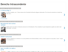 Tablet Screenshot of derechointrascendente.blogspot.com