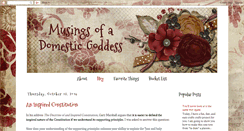 Desktop Screenshot of musings-of-a-domestic-goddess.blogspot.com