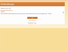 Tablet Screenshot of lilofantdesign.blogspot.com