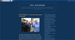 Desktop Screenshot of evildiscussor.blogspot.com