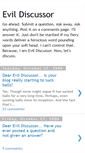 Mobile Screenshot of evildiscussor.blogspot.com