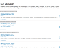 Tablet Screenshot of evildiscussor.blogspot.com