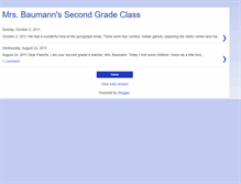 Tablet Screenshot of mrsbaumannssecondgradeclass.blogspot.com