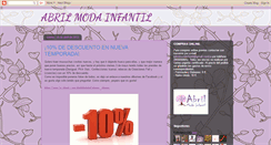 Desktop Screenshot of abrilmodainfantil.blogspot.com