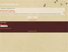 Tablet Screenshot of mademoiselle-ma.blogspot.com