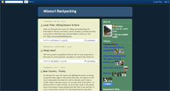 Desktop Screenshot of missouribackpacking.blogspot.com