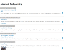 Tablet Screenshot of missouribackpacking.blogspot.com