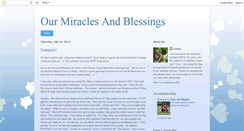 Desktop Screenshot of ourmiraclesandblessings.blogspot.com