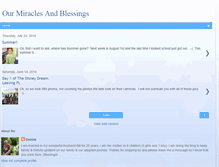 Tablet Screenshot of ourmiraclesandblessings.blogspot.com