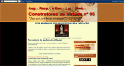 Desktop Screenshot of construtoresdavirtude.blogspot.com