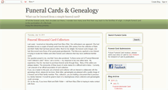 Desktop Screenshot of funeralcards.blogspot.com