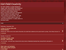 Tablet Screenshot of girlchildcreativity.blogspot.com