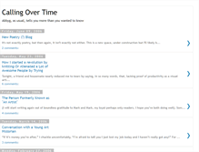 Tablet Screenshot of callingovertime.blogspot.com