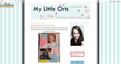 Desktop Screenshot of mylittleorts.blogspot.com