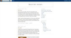 Desktop Screenshot of modmyseiko.blogspot.com