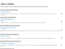 Tablet Screenshot of jobsindallas.blogspot.com