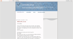Desktop Screenshot of commodityprices.blogspot.com