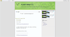 Desktop Screenshot of planetnerds.blogspot.com