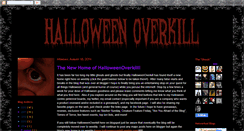 Desktop Screenshot of halloweenoverkill.blogspot.com