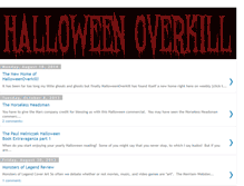 Tablet Screenshot of halloweenoverkill.blogspot.com
