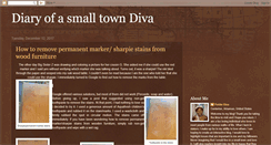 Desktop Screenshot of diaryofasmalltowndiva.blogspot.com